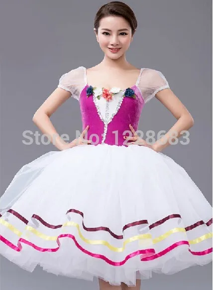 Бесплатная доставка танцевальная одежда сказочное балетное платье