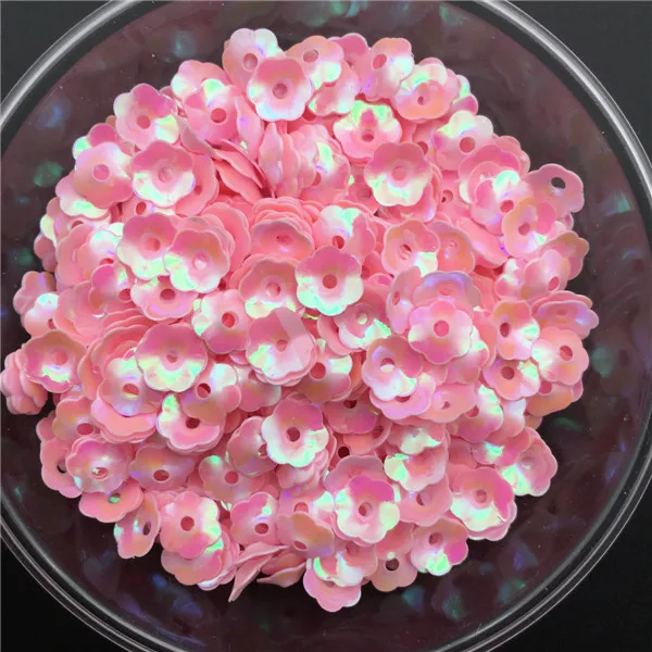 ab pink Новинка, 20 г, 1500 шт, 6 мм, цветок сливы, неупакованные блестки, шитье, свадебные конфетти ремесло, Детские DIY аксессуары для одежды AB цвета - Цвет: ab pink