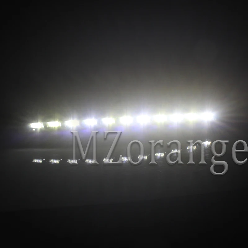 1 пара дневных ходовых огней для Audi Q7 2006-2009 Белый Желтый светодиодный сигнал поворота функция автомобиля DRL водонепроницаемый 12 В Противотуманные фары лампа
