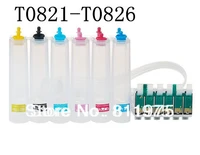 free chipping ciss for epson t0821 t0826 ink cartridge ciss ink system for epson r290 r270 r390 rx590 rx610 rx690 rx615 printer