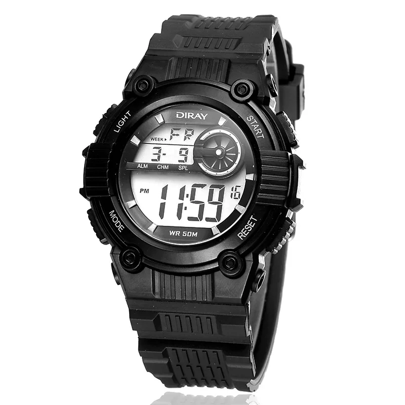 Montre enfant 2019 DIRAY цифровые часы детские водонепроницаемые спортивные силиконовый