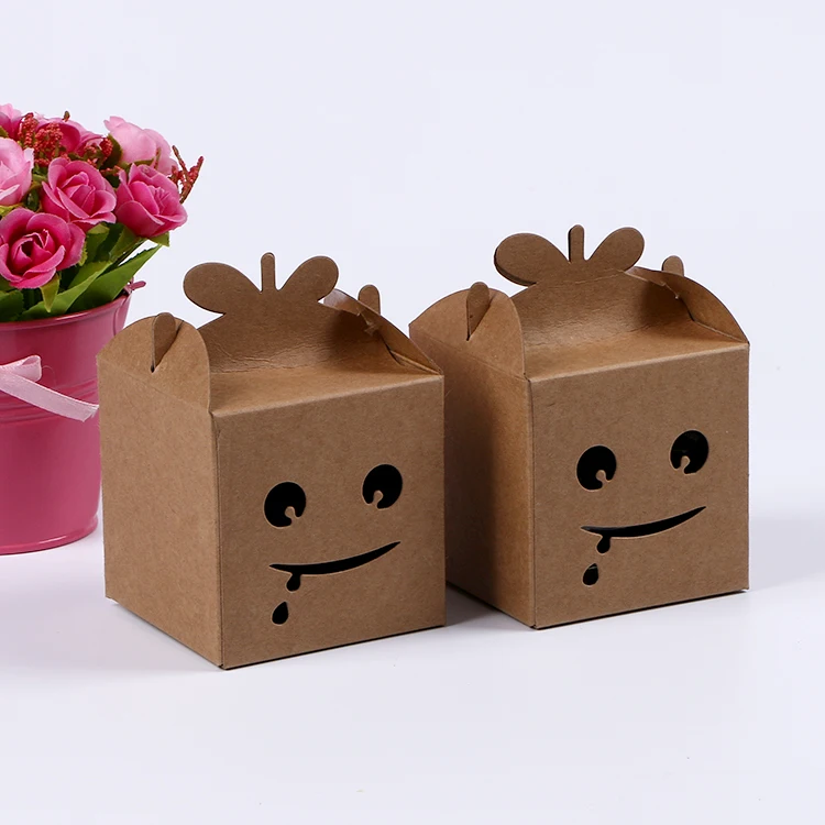 

7*7*7cm Kraft Paper Cake Box Candy Cookie PapercGift Box Storage Box Party GIft Paper Box 200pcs/lot Free shipping
