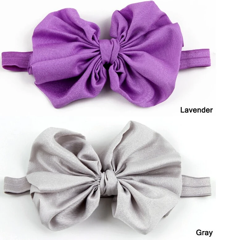 

Large chiffon bow with headabnd hair bows girls bows headband 15 colors 50pcs/lot