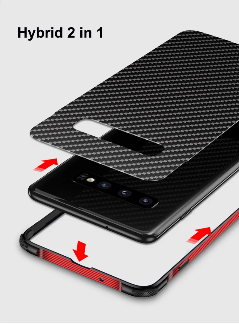 Противоударный металлический чехол для samsung Galaxy S10 S10+ чехол с резиновым краем, задняя крышка для samsung Note 10 S10 S10 Plus, чехол