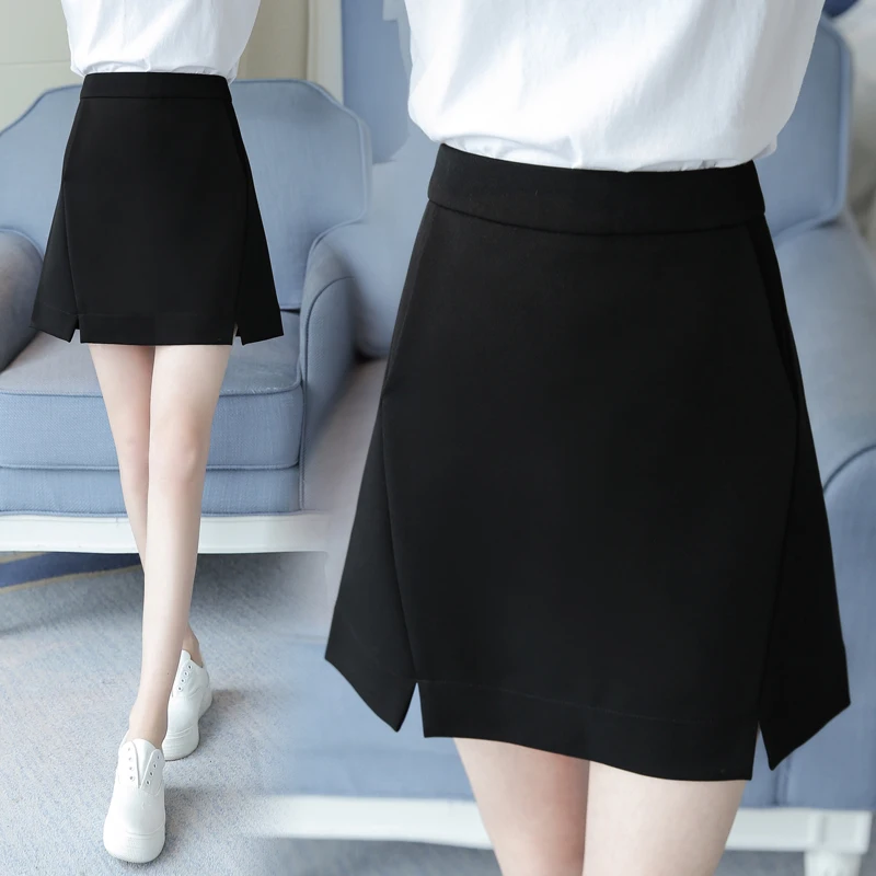 A-shaped skirt ins короткие с высокой талией юбка средней длины Женская Весенняя и летняя