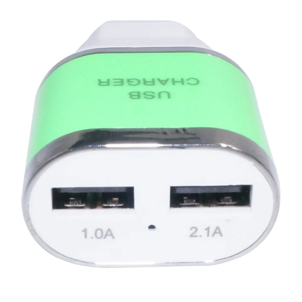 Quwind стены Зарядное устройство 5 В 2A Dual USB Адаптеры питания ЕС Plug 100 В-240 для Android IPhone 6