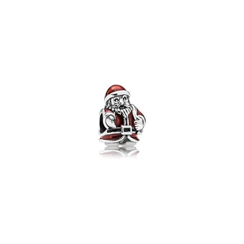 YYF original 100% S925 silver for Pandora beads fashion charm DIY jewelry gifts classic Christmas red beadspe | Украшения и