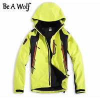 be a wolf hiking softshell jackets men outdoor sport fishing clothes camping skiing rain windbreaker waterproof winter jacket
