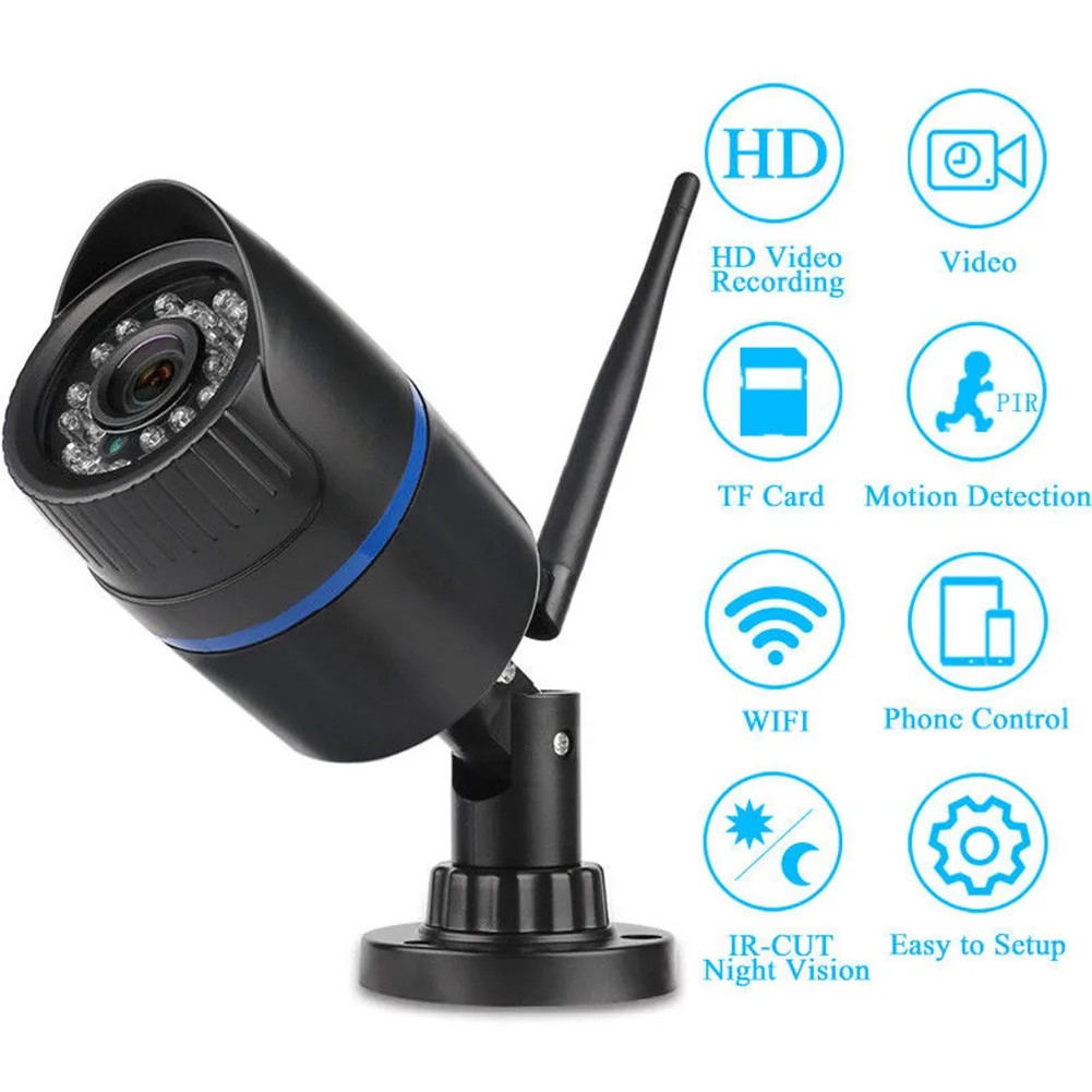 720P Беспроводная 1080 P/720 P HD wifi IP Сетевая камера CCTV наружная охранная ИК Ночная видеокамера - Цветной: 720P