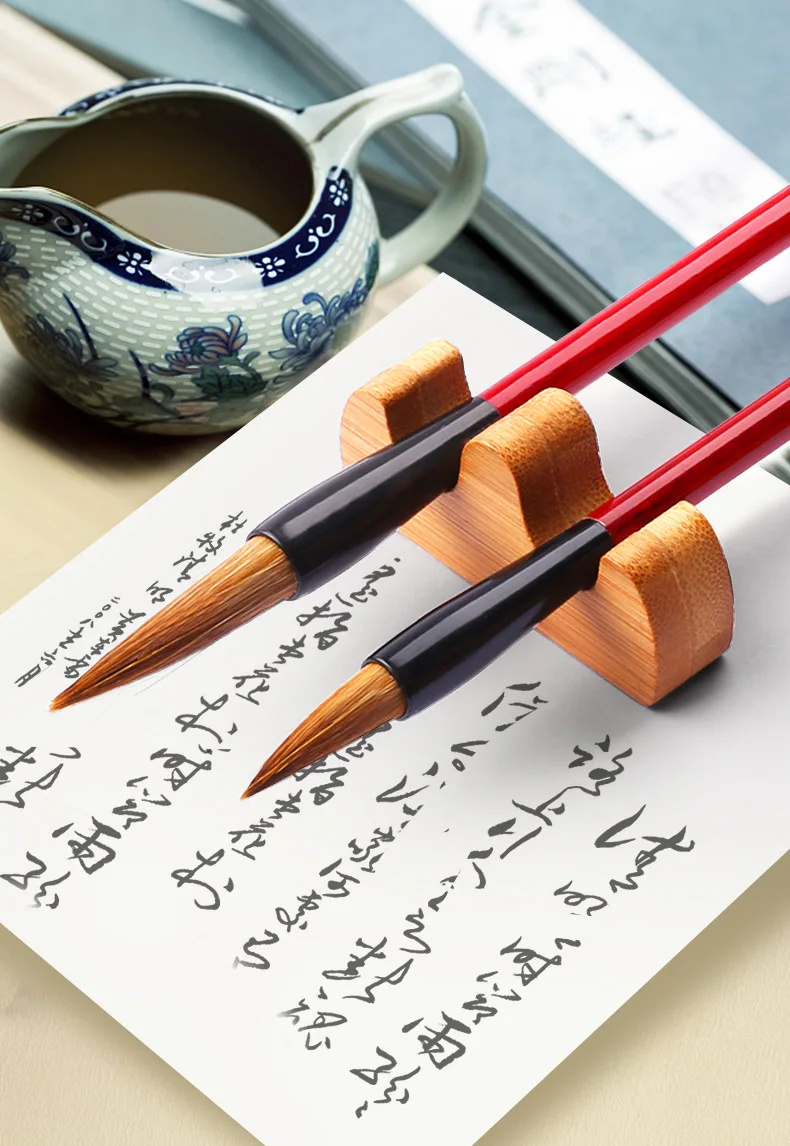 Ласка волос Китайская каллиграфия кисти Pen Средний сценариев китайский пейзаж Картина кисти Китайский поставок каллиграфии