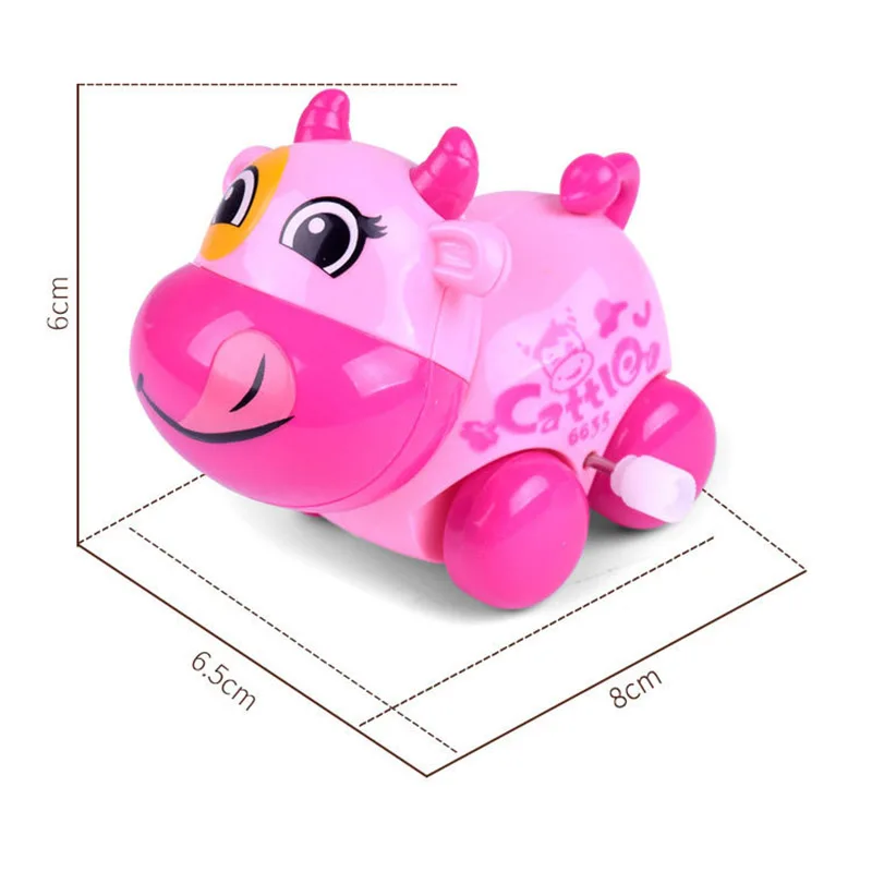 D color random Забавные детские игрушки, Мультяшные животные, собака, заводные игрушки, заводная машина, заводные развивающие игрушки, детская Мобильная погремушка, игрушка в подарок - Цвет: D color random
