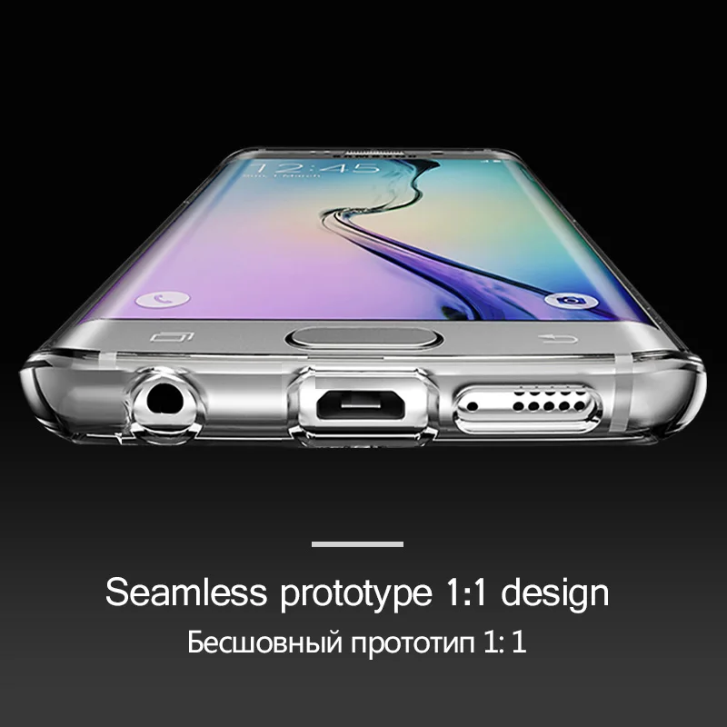 Прозрачный чехол для samsung Galaxy S6 S7 edge, ультра тонкий прозрачный мягкий ТПУ силиконовый чехол, чехол для samsung S7 S6, чехол, Coque Fundas