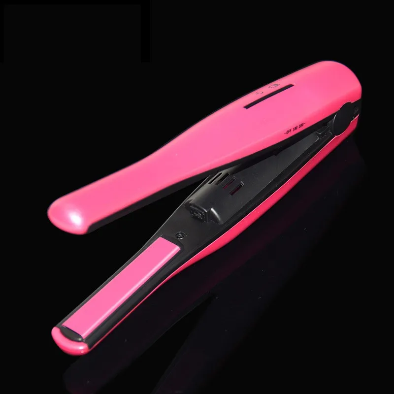 Christmas Present New Portable Wireless Charging Hair Striaghtener Brush Fast Heat Flat Iron Curler Beauty Styling Tools | Красота и