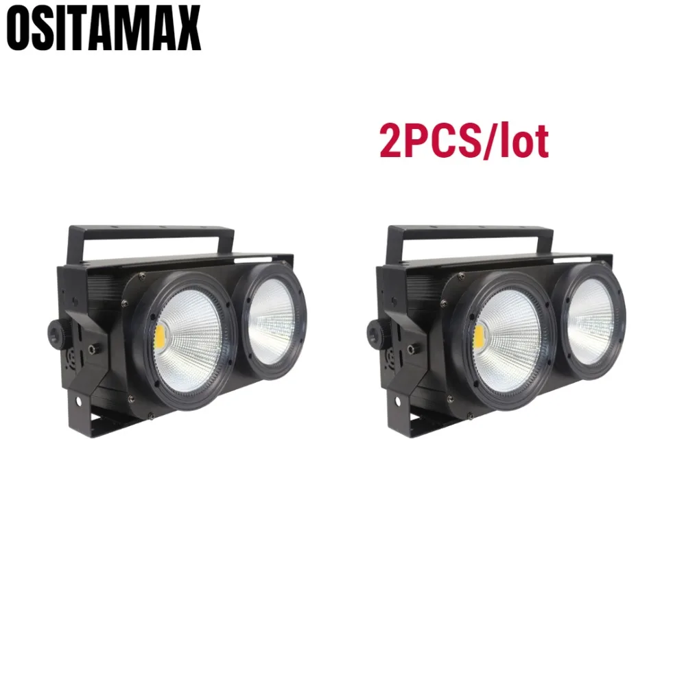 2 шт./лот LED COB Blinder Light 2x100 Вт матрица аудитория свет теплый белый холодный звук