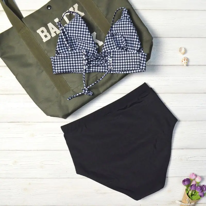 Женский сексуальный комплект бикини из двух предметов с v образным вырезом