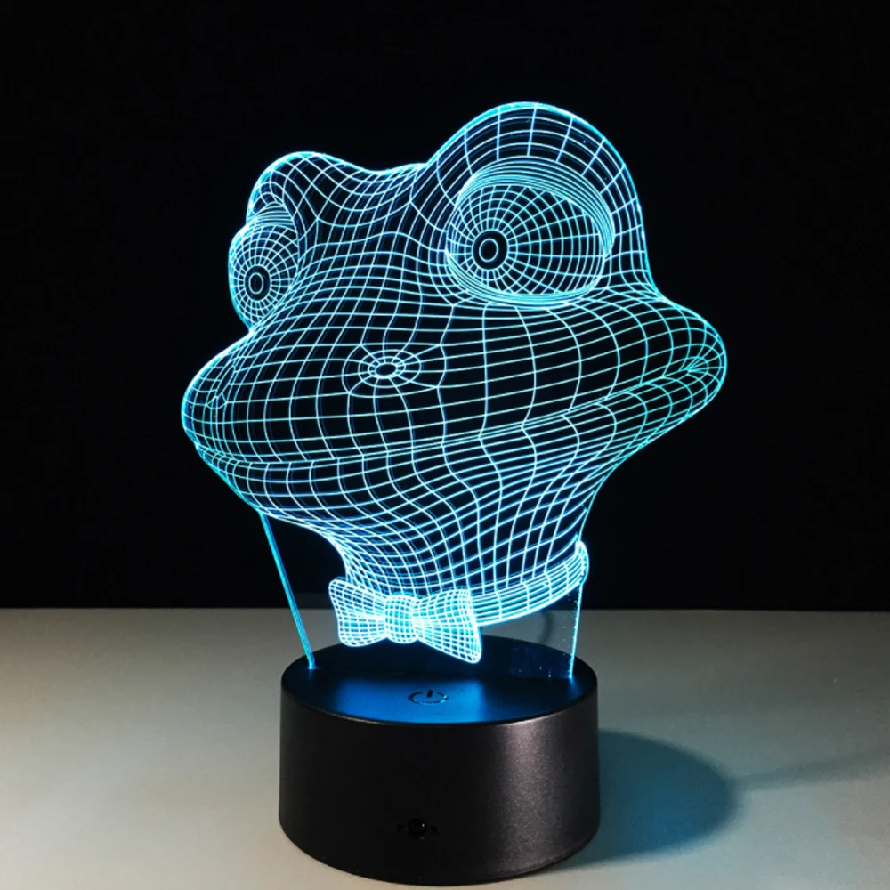 Новый 3D СВЕТОДИОДНЫЙ Ночник настольный домашний декор Лава Lampara RGB 7 цветов