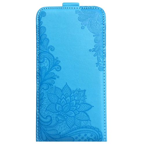 lace blue Модный кожаный чехол-книжка с мультяшным рисунком для lenovo A2010 A 2010 тисненый Чехол-книжка для задней панели телефона - Цвет: lace blue