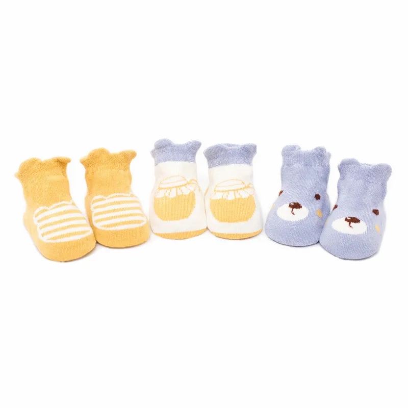 

Lawadka 3Pairs/lot Cotton Cartoon Animal Baby Socks Newborn Baby Boys Girls Sock Cute Toddler Kid Socks Size SandM