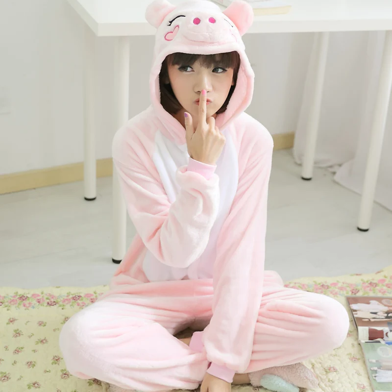 Недорогие пижамы для пары Aimal rilakkuma, фланелевые пижамы унисекс с животными для влюбленных пар, цельнокроеное ночное белье с героями мультфильмов kuguurumi - Цвет: 13