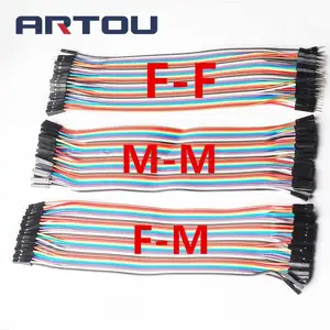 Dupont Line 120 шт., 20 см, 2,54 мм, штекер-штекер, штекер-гнездо, и гнездо-гнездо, перемычка, кабель Dupont