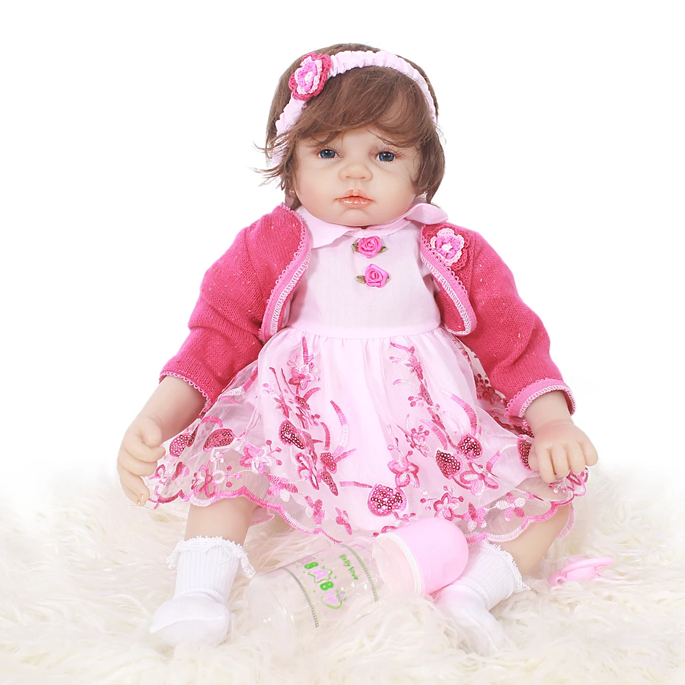 

OtardDolls High Quality bebe Reborn Doll 22 inch Reborn Baby Dolls 55cm Soft Vinyl Silicon Bonecas Doll for Children Birthday