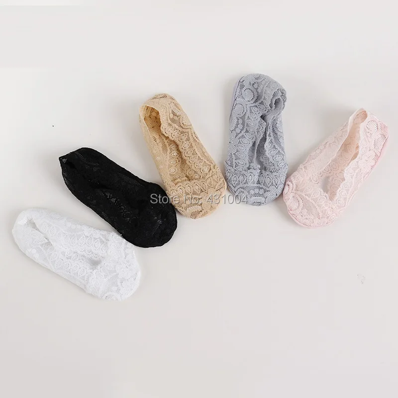 Kacakid/летние носки башмачки для девочек детские кружевные нескользящие милые