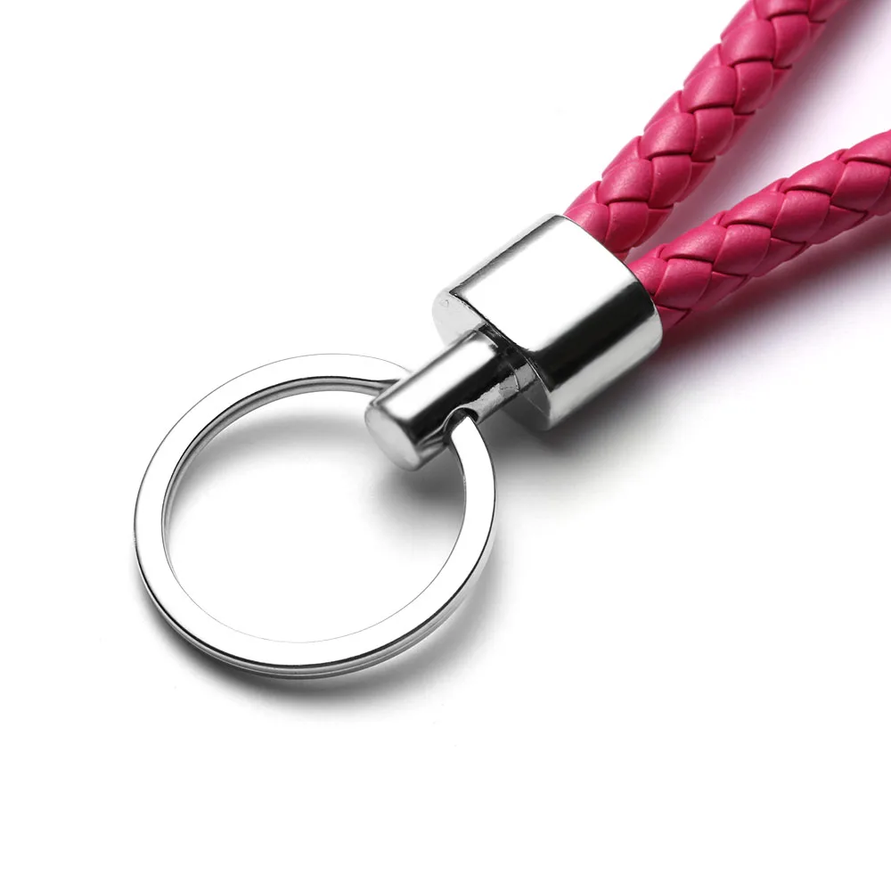 Брелок унисекс из плетеной кожи 1 шт. новый модный брелок для ключей