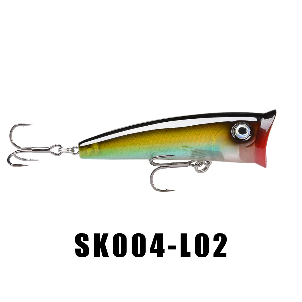 5 Pieces Color L02 SeaKnight SK004 5 шт./лот хорошее посылка 70 мм 11 г Topwater искусственные приманки рыбалка Блесен Поппер попер 2 шт. крючки блесны - Цвет: 5 Pieces Color L02