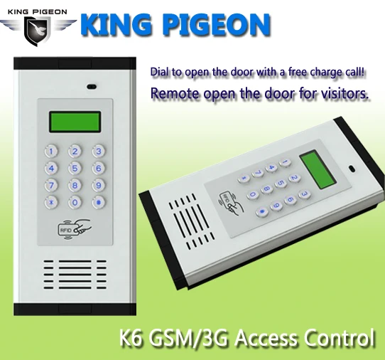 3G GSM система контроля доступа домофон поддерживает RFID карты для квартиры