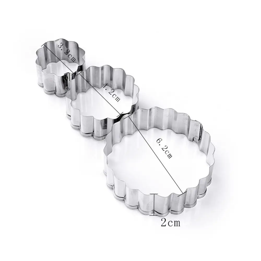 3 шт./компл. цветок формы для печенья Нержавеющая сталь гвоздики украшения