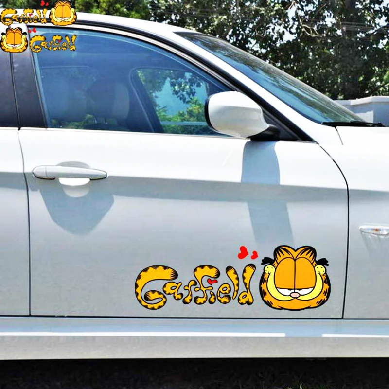 Aliauto 2 X забавная Милая Автомобильная наклейка Garfield Виниловая для Toyota Proda Corolla 2014