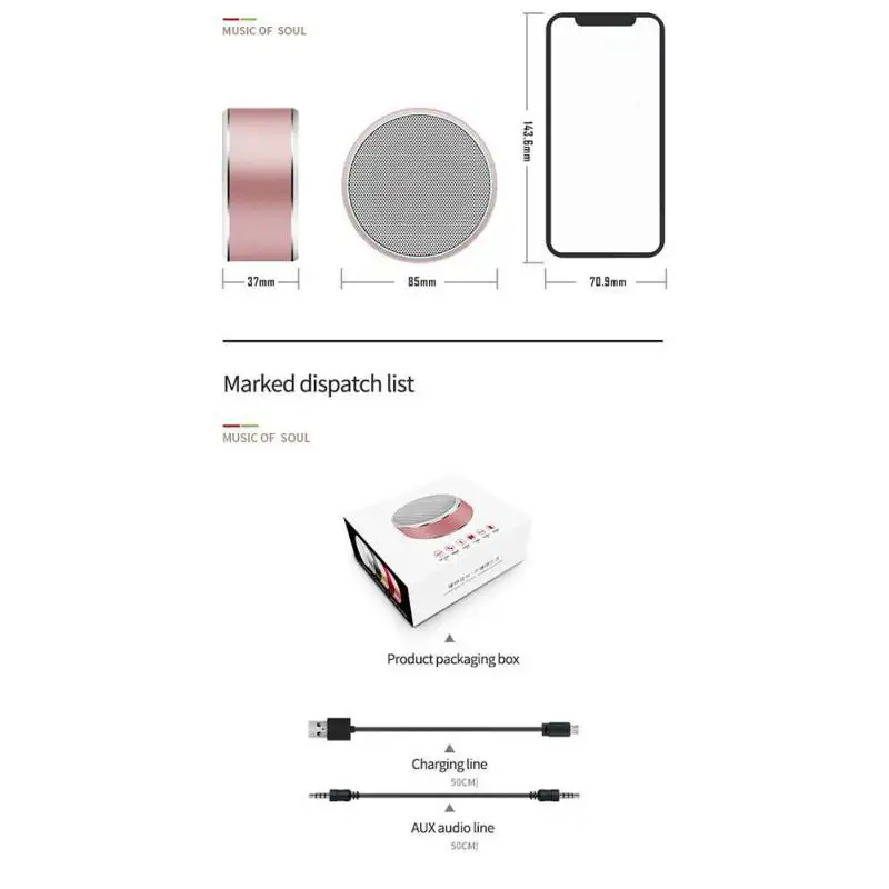 Портативный беспроводной Bluetooth динамик тяжелый сабвуфер|Сабвуферы| |