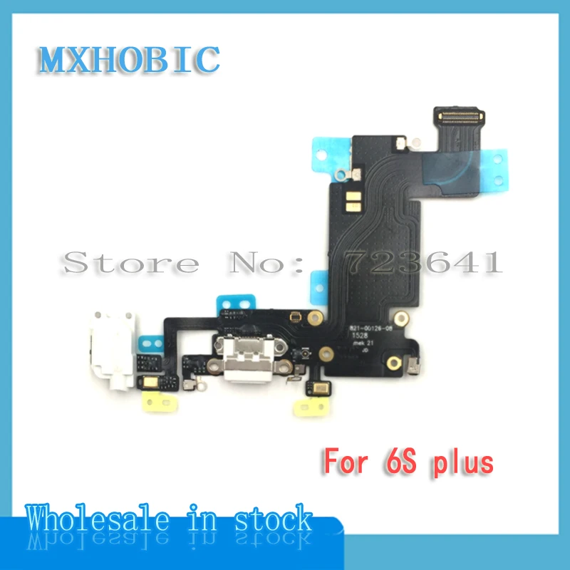 MXHOBIC 10 шт./партия зарядное устройство с USB док-разъемом гибкий кабель для iPhone 6 S Plus 4," 5,5" микрофон для наушников лента