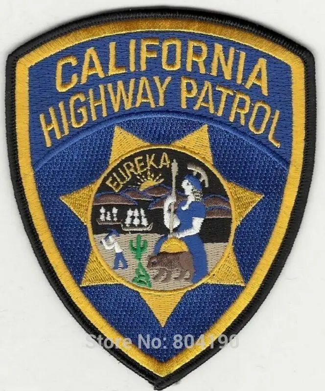 4 5 дюйма большая Калифорнийская шоссе патруль чипы США логотип экипажа ТВ-серия