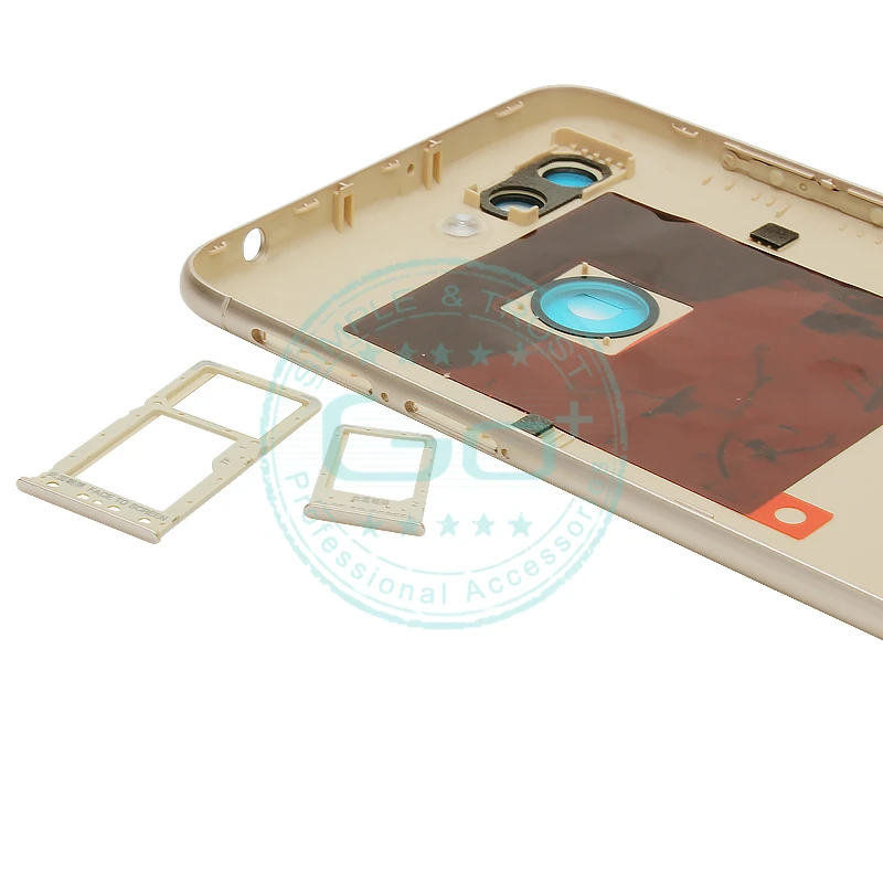 Original Redmi 6 Back Cover Battery Door Plastic Housing Xiaomi Redmi6 Panel + Camera Glass lens+ Card Slot Repair Parts | Мобильные