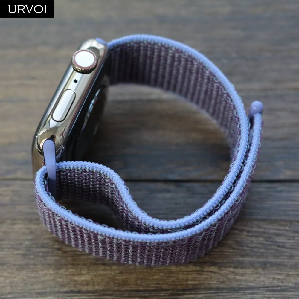 URVOI band для apple watch series 4 3 Спортивная петля светоотражающий ремешок iwatch тканый