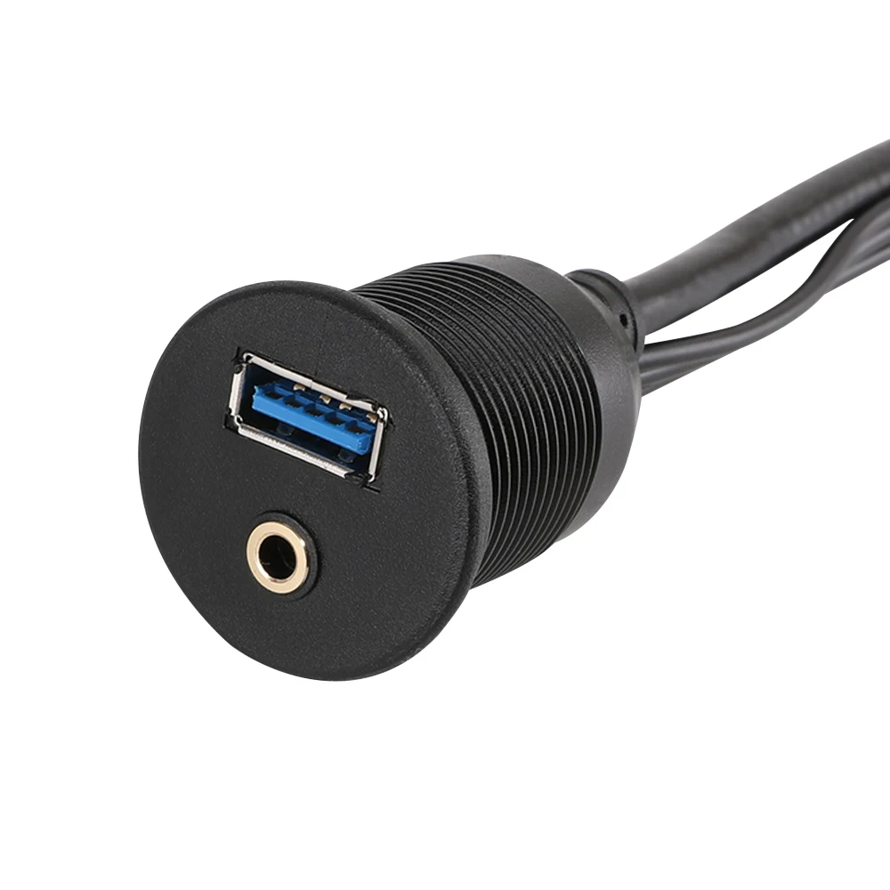 USB 3 0 штекер для женщин и 5 мм + 2 RCA Заподлицо Гнездо автомобиля мотоцикла|Кабели