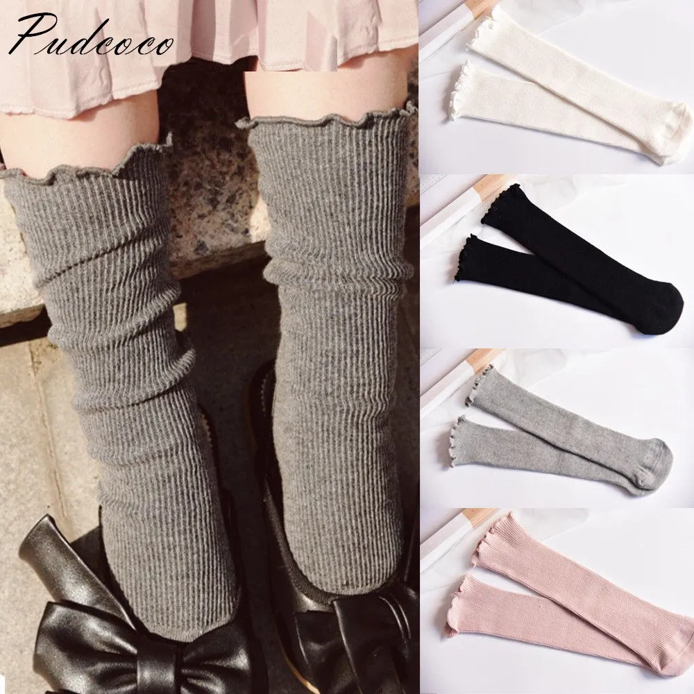Pudcoco новинка 2019 милые хлопковые повседневные чулки с бантом для маленьких