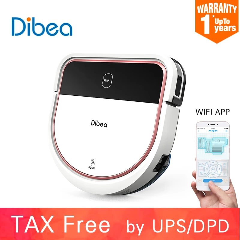 ! Робот пылесос Dibea D500A Pro для дома автоматический влажной уборки стерилизация