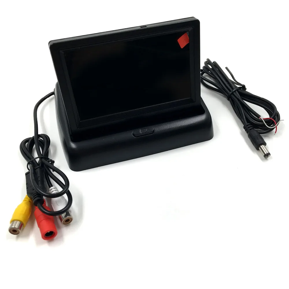 Складной цветной ЖК дисплей 4 3 дюйма 16:9 для камеры DVD VCD DC 12 В|car flip monitor|car fashioncar vga