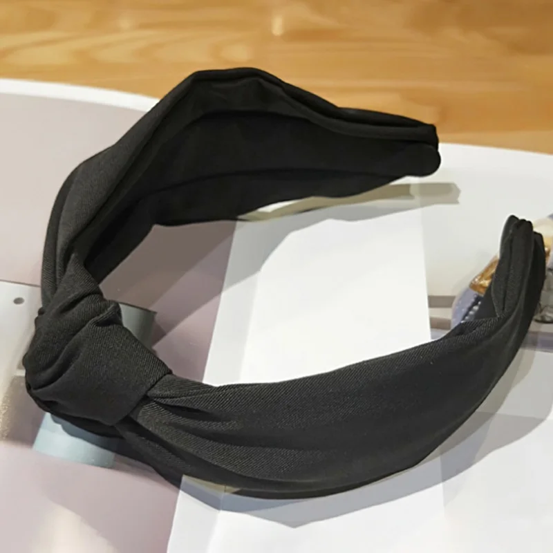 

Fashion Retro Knot Headband Hair Band For Women Cotton Soft Headdress Hair Bows Hairband Hair Accessories Headwrap