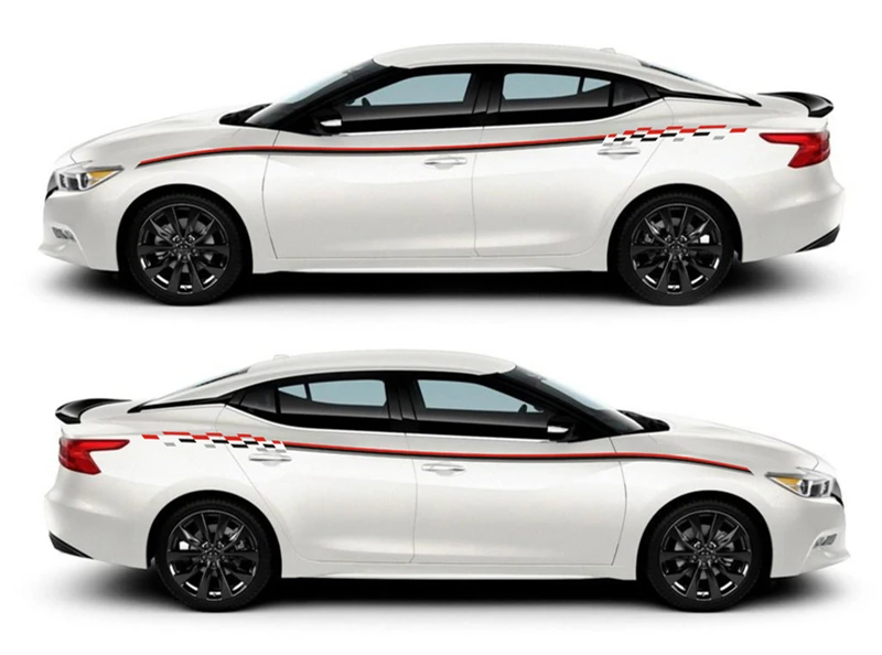 World Datong Racing Sport Stripes для Nissan MAXIMA SPORT Mark Levinson, автомобиль с обеих сторон, индивидуальная наклейка, спортивные авто наклейки