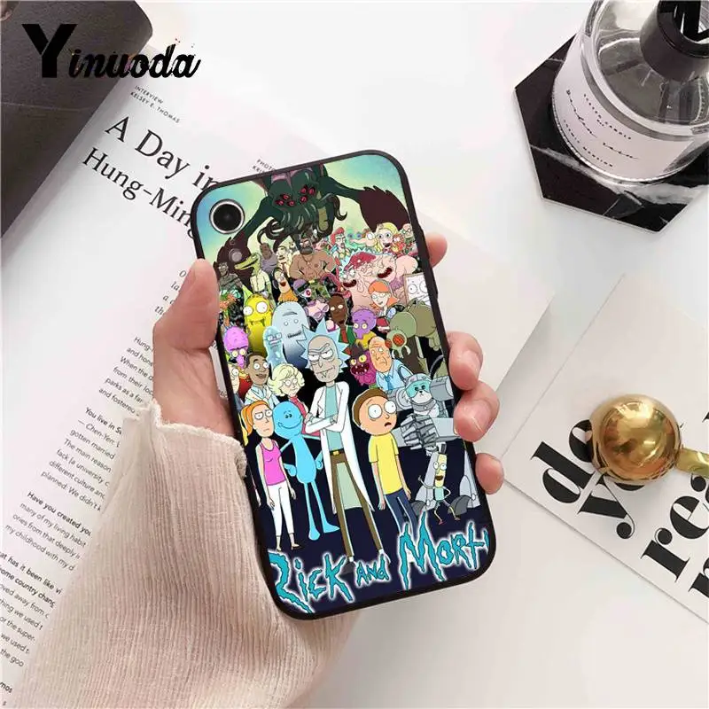 Силиконовый чехол Yinuoda Rick Morty для iPhone 8 7 6 6S 6Plus X XS MAX 5 5S SE XR 10 11 pro max|Чехлы-накладки| |