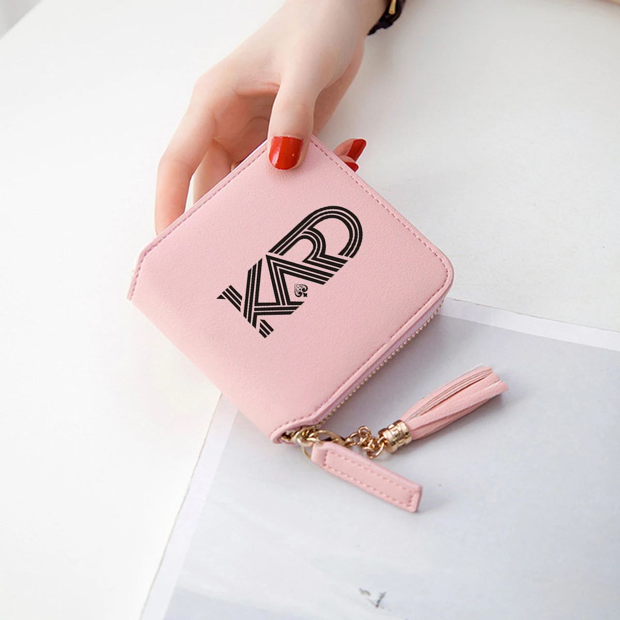 Kard бумажник Kpop мини короткие молнии карты BM 3D PU кожаные кошельки Модные женские