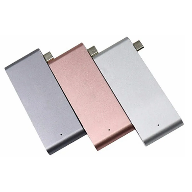 Алюминиевая модель USB 3 1 Hub Type C 0 разветвитель адаптер TF Micro SD кардридер для Macbook Air