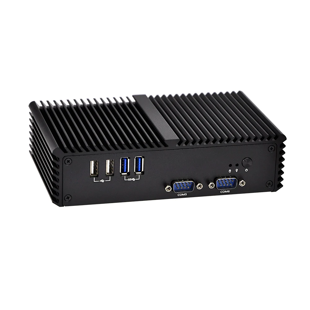 Qotom мини ПК без вентилятора Q370P Q375P Core i7 4500U 5500U процессор Haswell RS485/VGA вариант WIFI/3G/4G