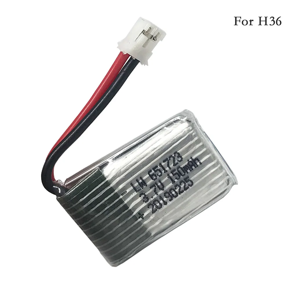 Фото 3,7 В 150 мАч 30C для H36 F36 Eachine E010 E010C E011 E013 NH010 батарея Радиоуправляемый квадрокоптер запасные части 150 мАч 3,7 В 150 LIPO батарея №2