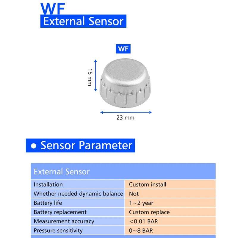 Автомобильный беспроводной внутренний внешний датчик TPMS система мониторинга