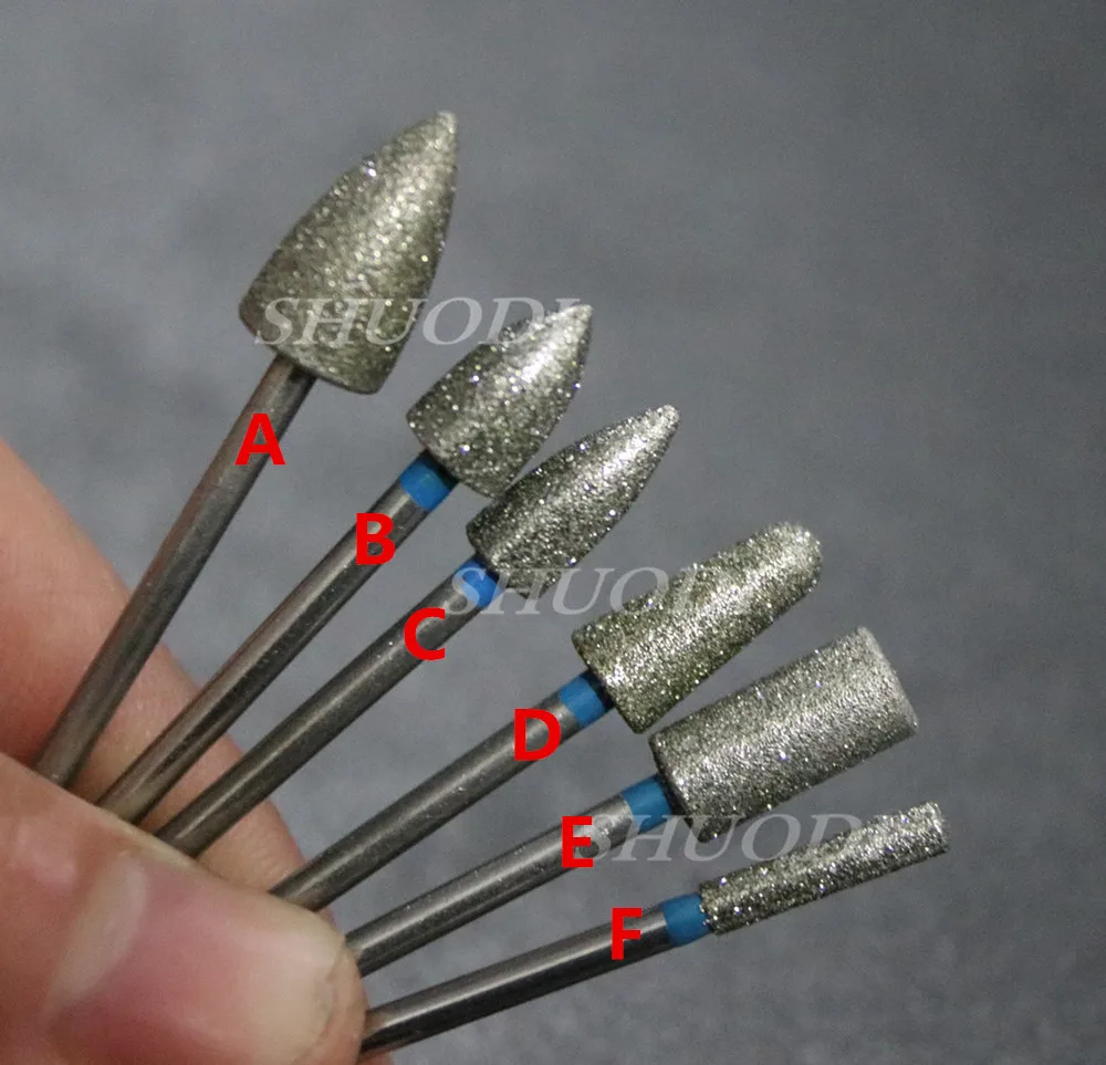 6 шт./пакет зубные алмазные боры ФГ высокоскоростные для полировки сглаживания