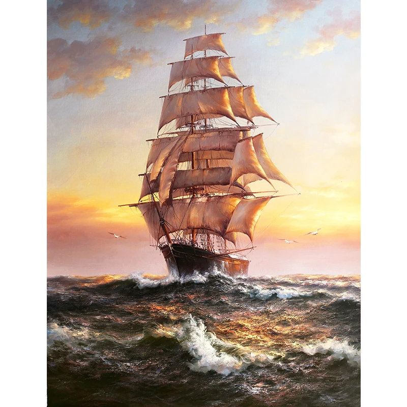 

Custom Photo sailboat Wallpaper for Walls Abstract Art Home Decor Wall Mural for Corridor/Porch Livingroom Bedroom Paper Wall